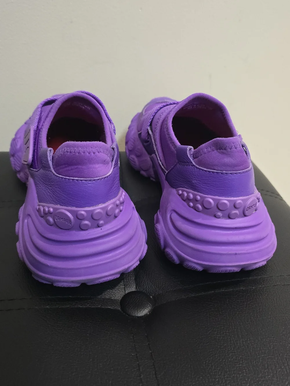 Camper Pelotas Mars shoes, featuring a distinctive chunky textured outsole. - Picture 3 of 5